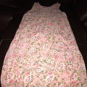 Pink floral dress